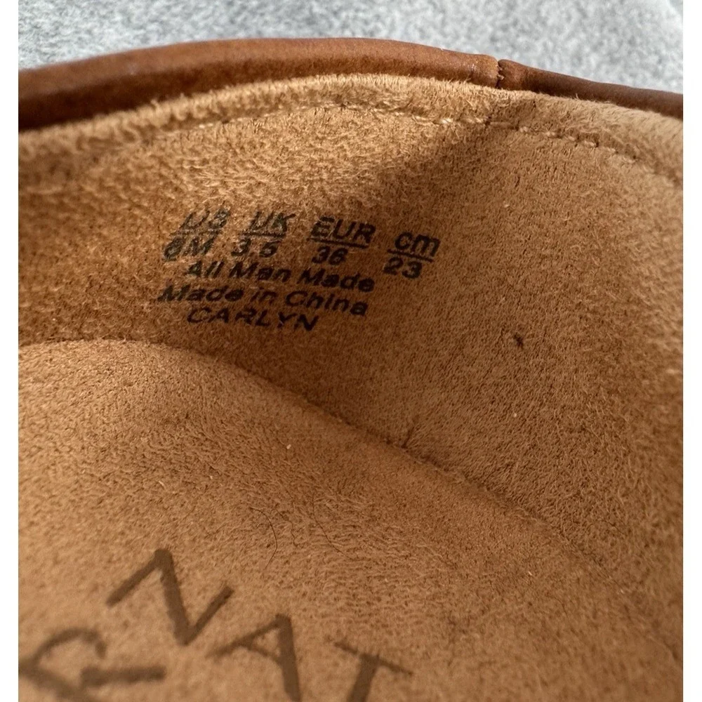 Naturalizer Women's Brown Slip On Loafer Heels Comfort Shoes Size 6M‎
